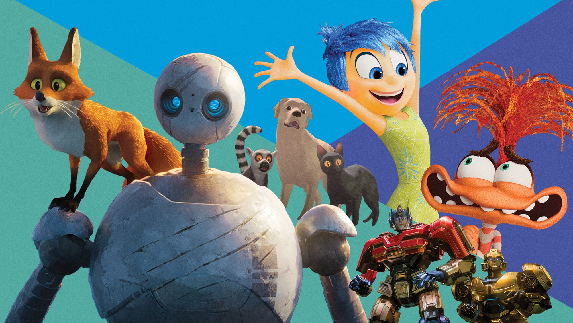 The Wild Robot, Flow, Transformers One and Inside Out 2