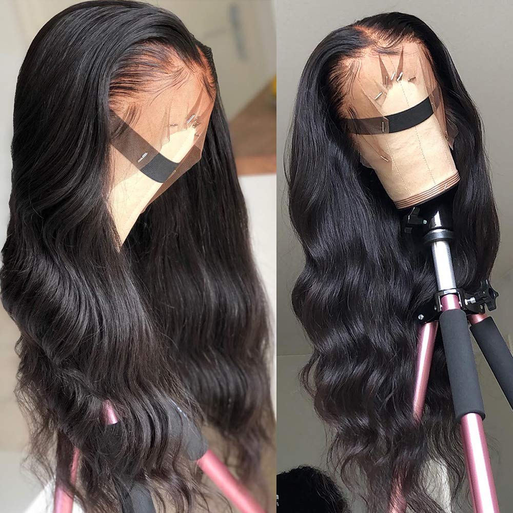 13x6 Transparent Lace Front Wigs Virgin Human Hair Wigs Body Wave Wigs 10A Grade Anna Beauty Hair