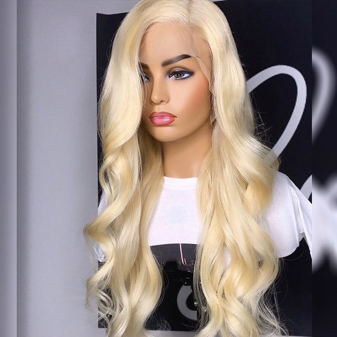 Anna Beauty Hair 613 Blonde Body Wave 13x4 4x4 13x5 T Part Transparent Lace Wigs 100% Virgin Human Hair Wigs