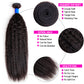 Brazilian Kinky Straight 4 Bundles 100% Virgin Hair Extension Bling Hair