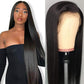13x6 Transparent Lace Front Wigs Straight 100% Human Hair Wigs 10A Grade Anna Beauty Hair