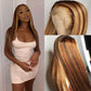 10A Highlight Virgin Wigs P4/27 Straight 13x4 / 4x4 Lace Wigs Anna Beauty Hair