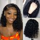 Brazilian Water Wave Wig 4*4 13*4 Transparent Lace Short Bob Wig 180% Density Human Hair Wigs Anna Beauty Hair