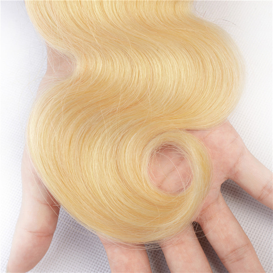 Brazilian Body Wave 4 Bundles 613 Color Bundles 100% Virgin Human Hair Extension Bling Hair