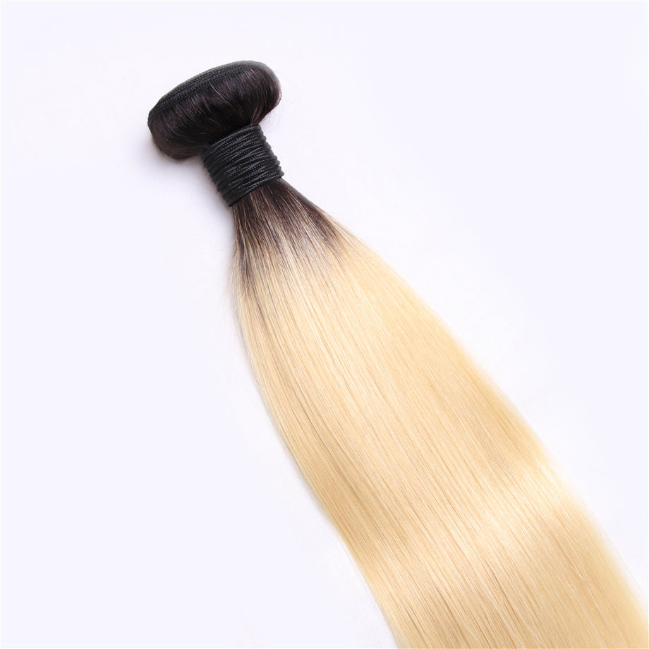 Straight Hair 1 Bundle Deal 1B/613# Color 10A Grade 100% Human Hair Bling Hair
