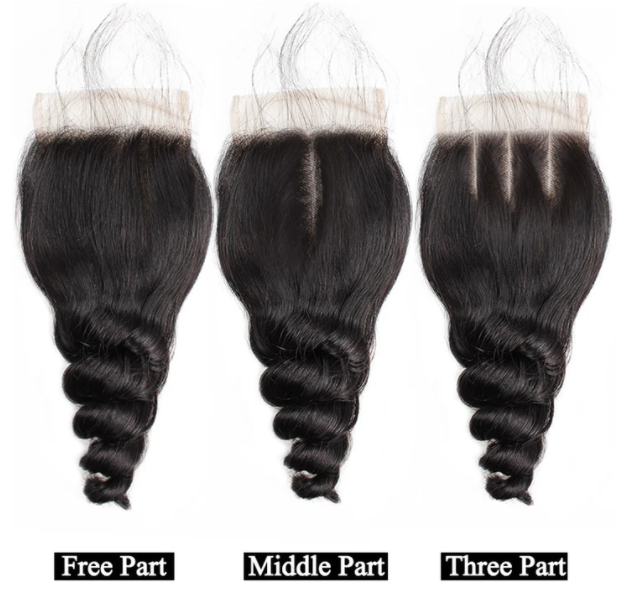 Loose Wave 4 Bundles With 4×4 Closure Free Part 10A Grade 100% Brazilian Human Virgin Hair Bling Hair