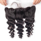 Loose Wave 4 Bundles With 13×4 Frontal Free Part 10A Grade 100% Human Virgin Hair Bling Hair
