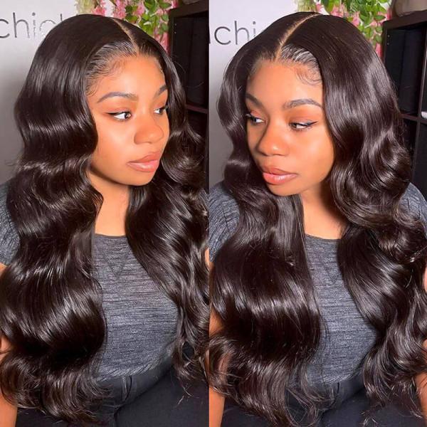 Anna Beauty Hair 5x5 HD Lace Closure Wigs 180% Density Body Wave Virgin Hair Melted Match All Skin