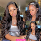 Brazilian 13*4 Transparent Lace Front Wigs High Quality Body Wave Human Hair Wigs Anna Beauty Hair