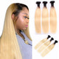 Brazilian Straight Hair 3 Bundles 100% Human Hair Weave Bundles 1B/613 Color Virgin Hair 12A Grade Bling Hair