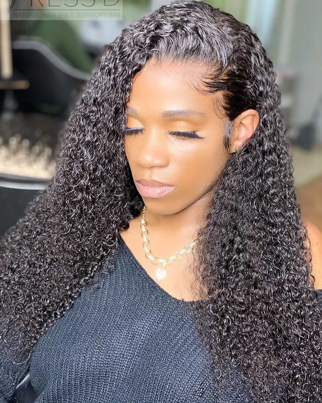 Brazilian Kinky Curly Bundles With 360 Lace Frontal 10A Grade 100% Human Virgin Hair Bling Hair